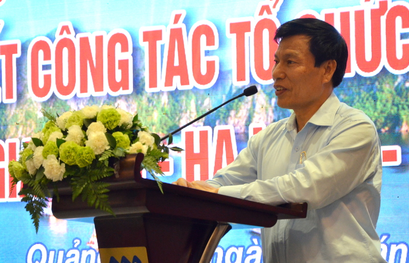 Đồng chí Nguyễn Ngọc Thiện, Ủy viên Trung ương Đảng, Bộ trưởng Bộ VH,TT&DL phát biểu chỉ đạo tại Hội nghị