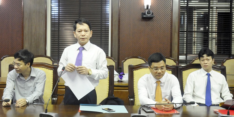 Đồng chí Nguyễn Kim Anh, Phó Chủ nhiệm UBKT Tỉnh ủy thay mặt các đồng chí được bổ nhiệm phát biểu. 