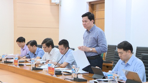 Đồng chí Nguyễn Hồng Long, Phó trưởng Ban chỉ đạo đổi mới và phát triển nông nghiệp phát biểu tại buổi làm việc