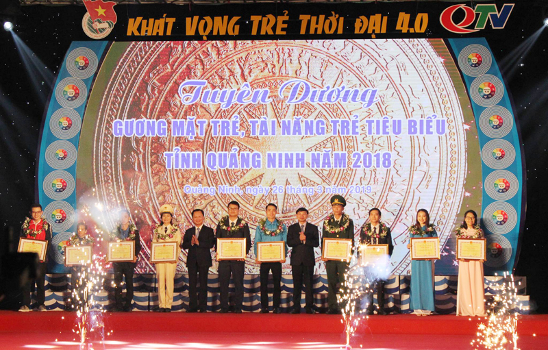 10 gương mặt trẻ tiêu biểu của tỉnh Quảng Ninh năm 2018 cũng là những cá nhân được nhận danh hiệu 