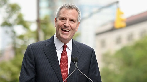 Thị trưởng New York Bill De Blasio. Ảnh: Reuters.