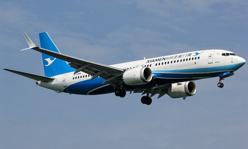 Máy bay Boeing 737 MAX 8 của hãng Xiamen Air khi còn hoạt động năm 2018. Ảnh: Airliner Watch.