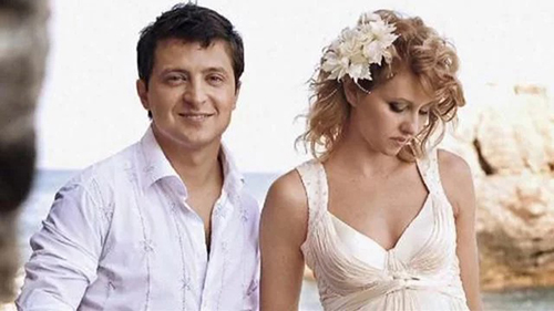 Ảnh cưới của vợ chồng Tổng thống Ukraine Volodymyr Zelensky. Ảnh: 112 UA