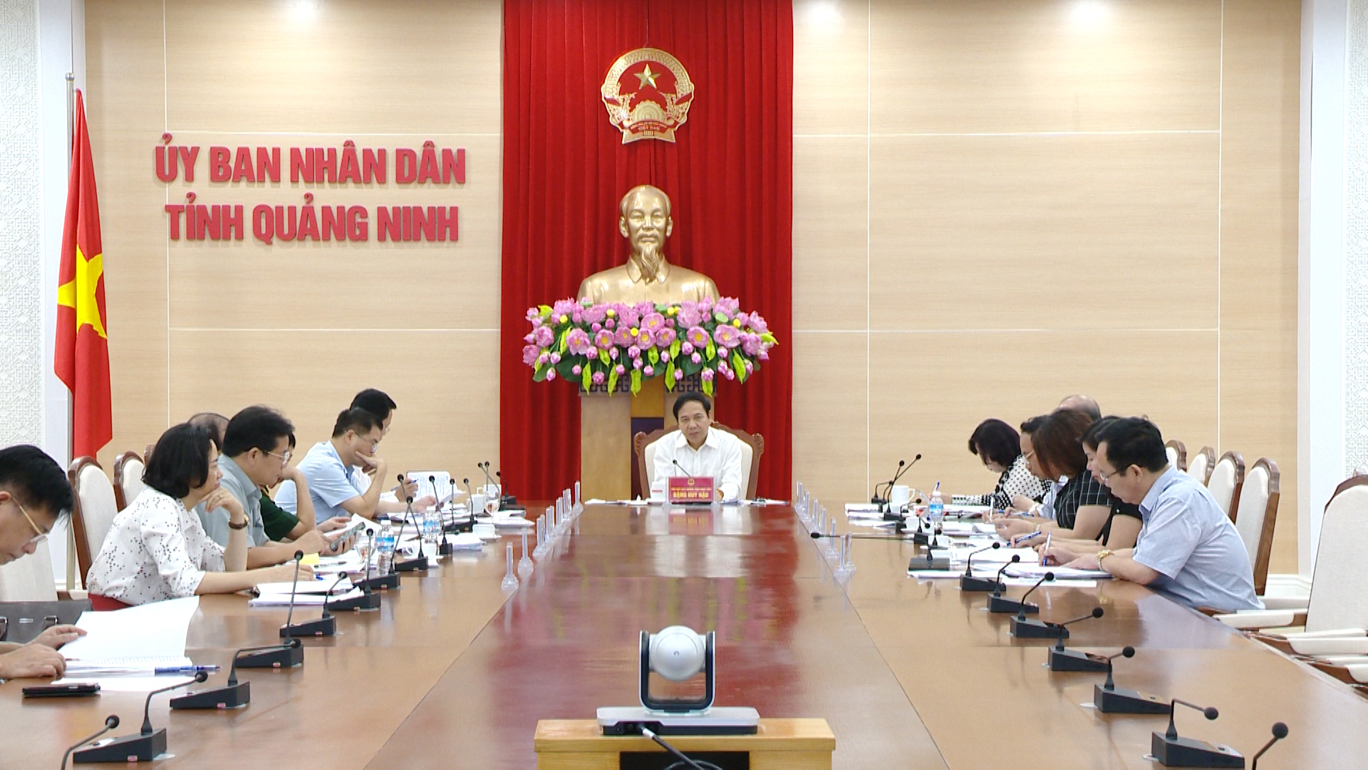 Đồng chí Đặng Huy Hậu, Phó Chủ tịch thường trực UBND Tỉnh kết luận cuộc họp