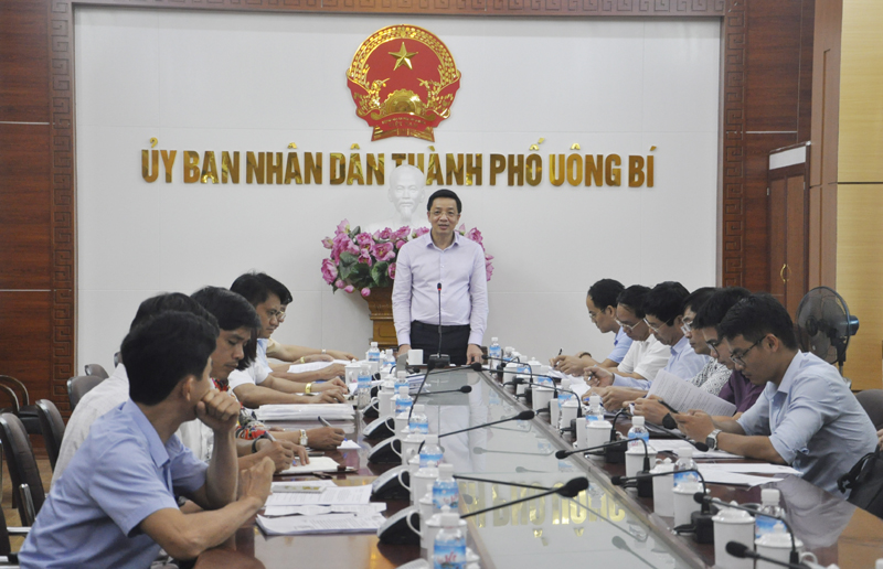 Đồng chí Nguyễn Văn Hồi, Phó Chủ tịch HĐND tỉnh phát biểu tại buổi làm việc.