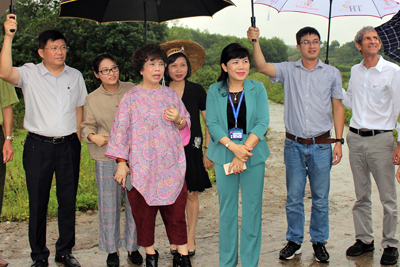 Đoàn công tác khảo sát tại xã Dực Yên, huyện Đầm Hà