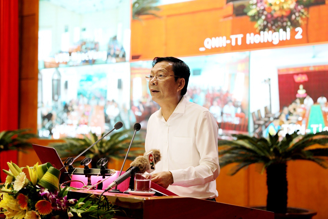 Đồng chí Nguyễn Văn Đọc, Bí thư Tỉnh ủy, Chủ tịch HĐND tỉnh chỉ đạo tại hội nghị.