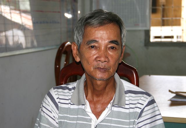Đối tượng Trần Văn Nghe tại cơ quan điều tra công an tỉnh An Giang