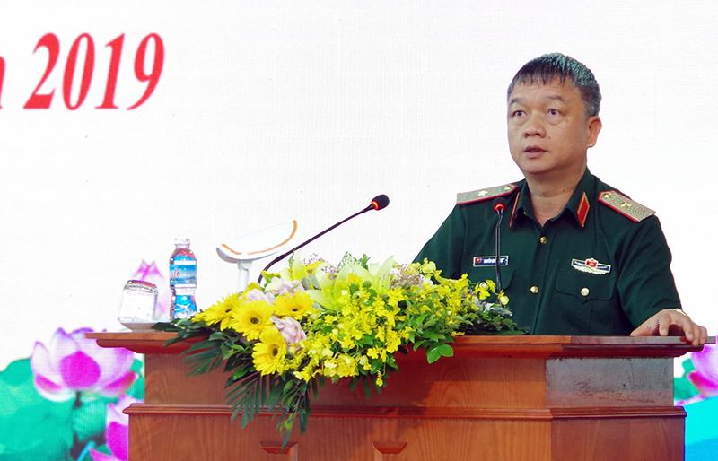 Thiếu tướng Nguyễn Quang Ngọc, Phó Tư lệnh, Tham mưu trưởng QK3 phát biểu chỉ đạo hội nghị