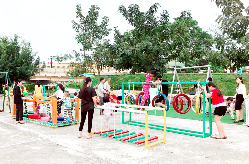 Đoàn Thanh niên huyện Hải Hà tạo sân chơi dịp hè cho thanh thiếu nhi trên địa bàn.