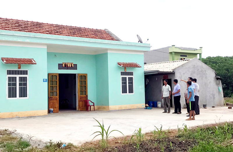 Ngôi nhà mới của ông Phùn A Xám, thôn Cống To, xã Tiên Lãng, huyện Tiên Yên.