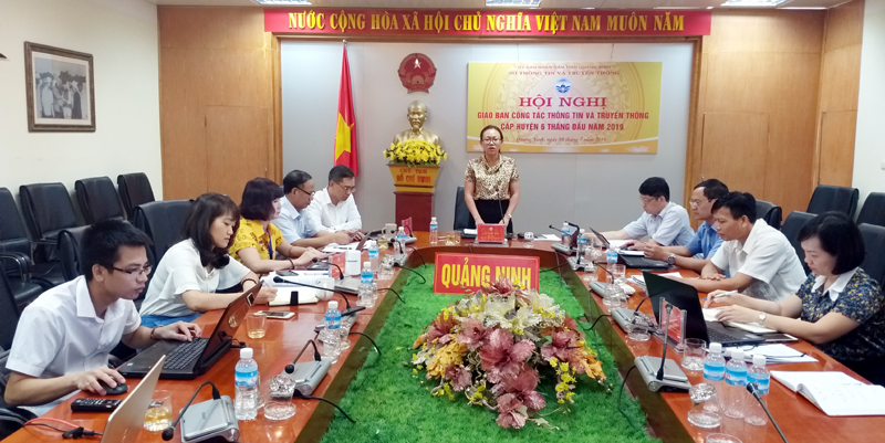 Đồng chí Lê Ngọc Hân, Giám đốc Sở TT-TT tỉnh kết luận hội nghị