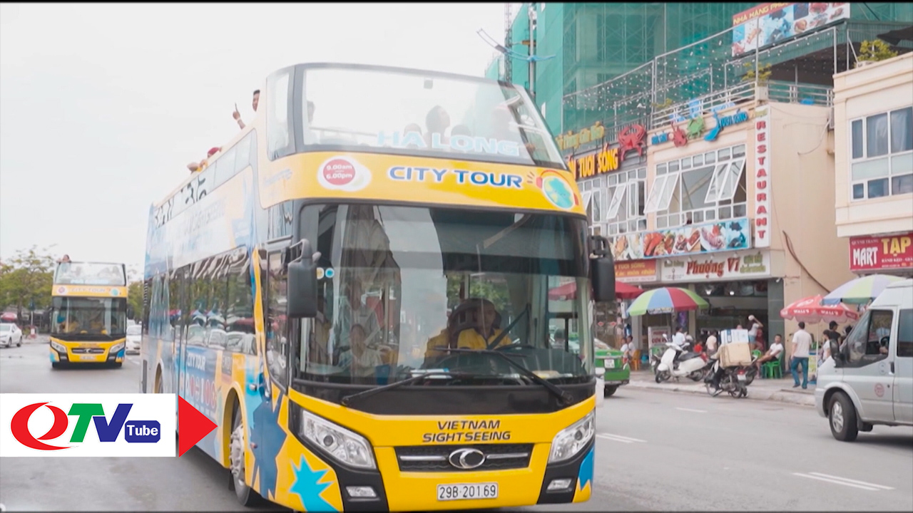 Thử cảm giác mới lạ ngắm Hạ Long bằng xe bus 2 tầng