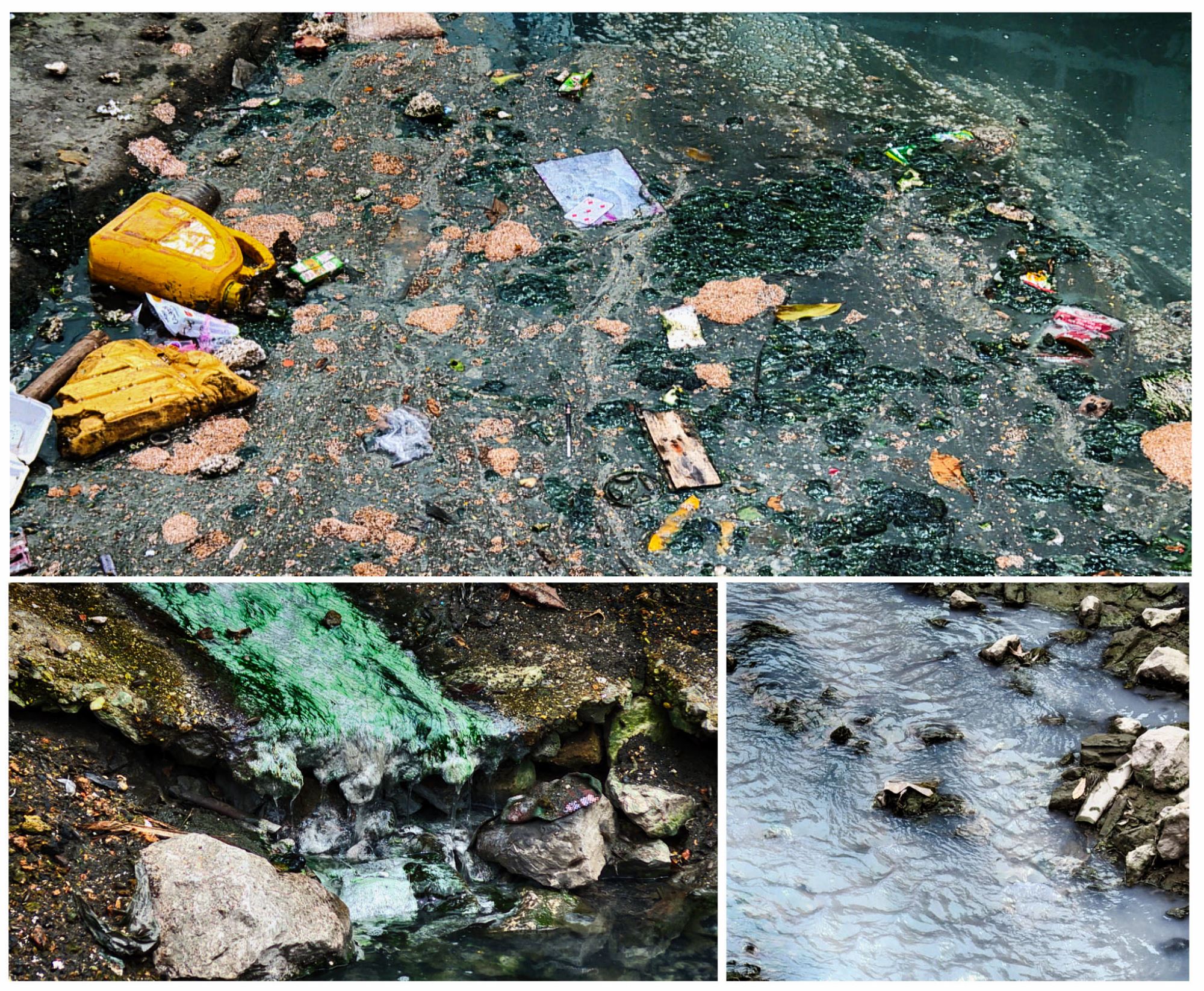 Nước thải sinh hoạt cùng với rác thải đang gây ô nhiễm môi trường cho người dân sinh sống quanh khu vực và biển Vịnh Bái Tử Long.