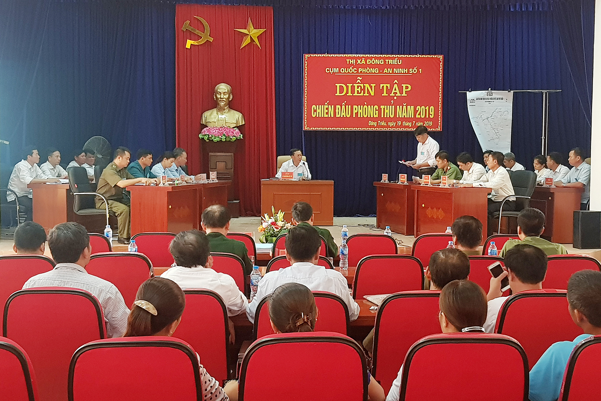 Hội nghị vận hành cơ chế của UBND xã Bình Dương quán triệt Nghị quyết của Đảng ủy, triển khai nhiệm vụ chuyển địa phương vào các trạng thái khẩn cấp về quốc phòng, giữ vững ANCT-TTATXH.
