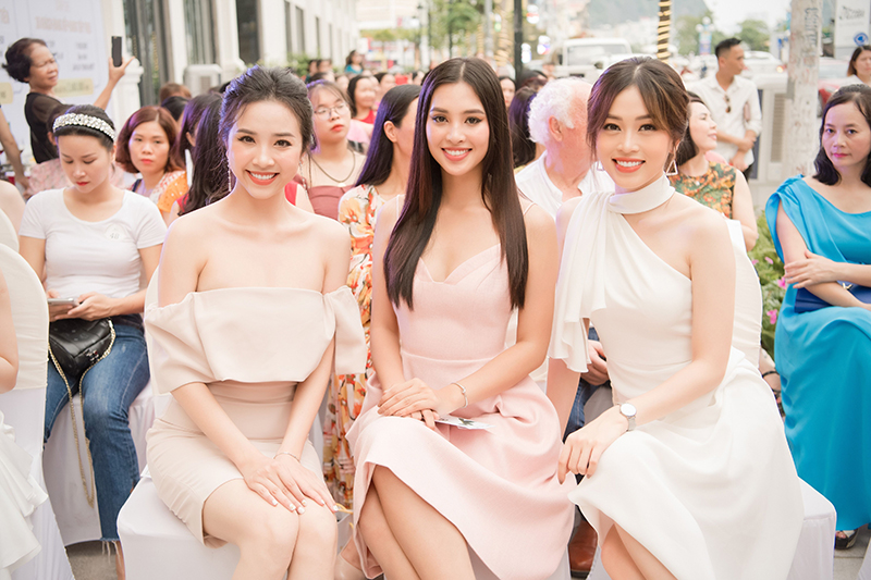 Ba nàng hoa hậu xinh đẹp đi dự sự kiện Khai trương H&H Quảng Ninh.
