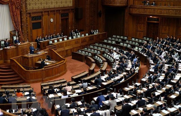 Toàn cảnh cuộc họp Thượng viện Nhật Bản tại Tokyo. (Nguồn: AFP/TTXVN)