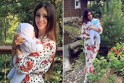 Rihana Oksana Veovodina đăng ảnh cùng con trai giữa thông tin ly hôn. Ảnh: Instagram