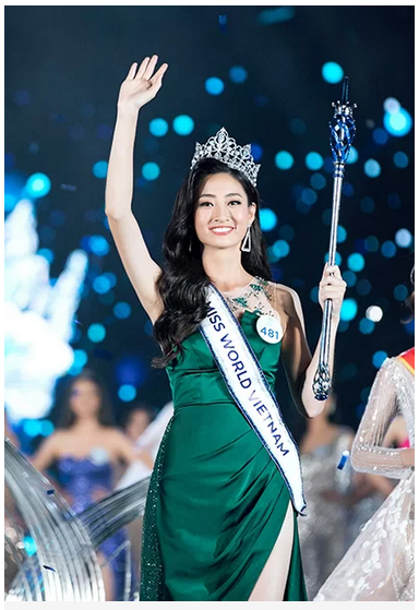 Tân hoa hậu Lương Thùy Linh được nhận xét có nét giống Hoa hậu Việt Nam Đỗ Mỹ Linh.