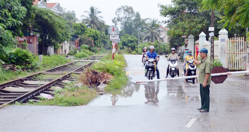 Điểm chốt chặn tại khu Tre Mai, phường Nam Khê (TP Uông Bí).