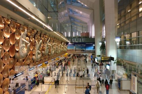 Sân bay quốc tế Delhi ở thủ đô New Delhi, Ấn Độ. Ảnh: ANI/TTXVN