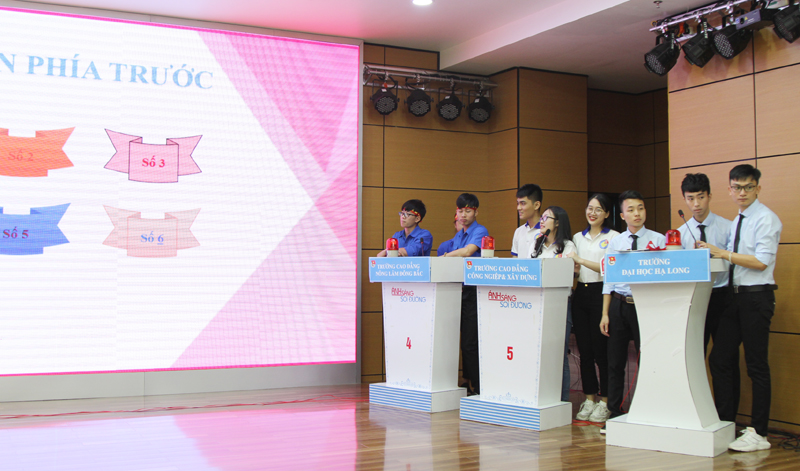 Các đội thi đến từ các trường Đại học, Cao đẳng trên địa bàn tỉnh tham gia Hội thi Olympic các môn khoa học Mác - Lênin và tư tưởng Hồ Chí Minh lần thứ IV năm 2019 với chủ đề 