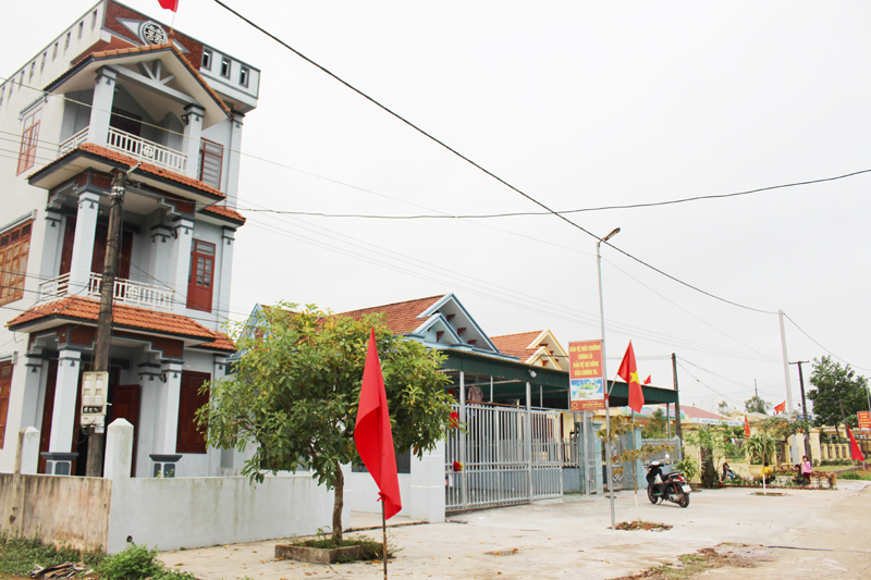 Bộ mặt nông thôn huyện Đầm Hà ngày càng đổi mới, khang trang. 