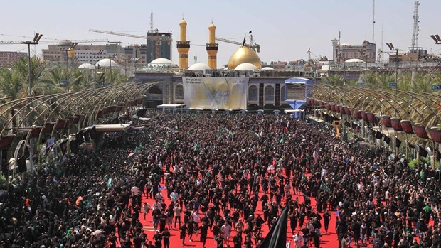 Hàng nghìn tham gia một sự kiện nhân lễ Ashuru. (Nguồn: AFP)