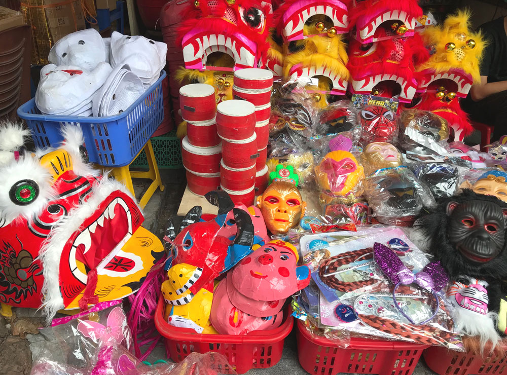 越南传统中秋玩具。图片来源：hanoimoi.com.vn