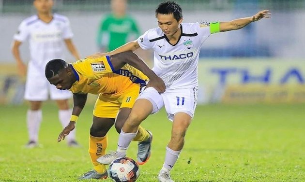  Tuấn Anh vắng mặt trong trận đấu với Sài Gòn FC tại vòng 23 V-League 2019.
