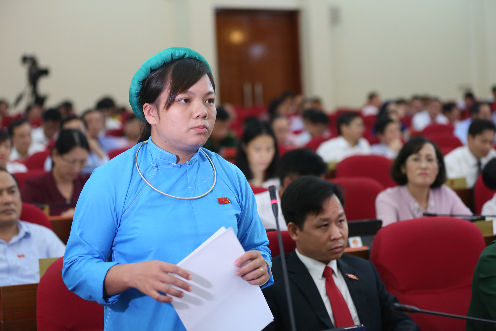 Sẻn Thị Hỷ, Đại biểu HĐND tỉnh ứng cử tại TP Móng Cái phát biểu tại Kỳ họp thứ 13, HĐND tỉnh khóa XIII.