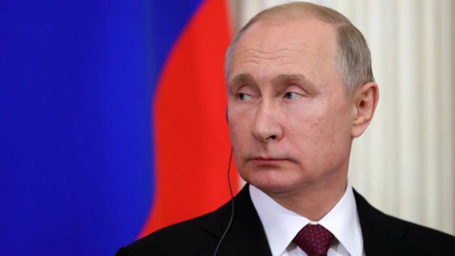 Tổng thống Nga Vladimir Putin. Ảnh: BBC