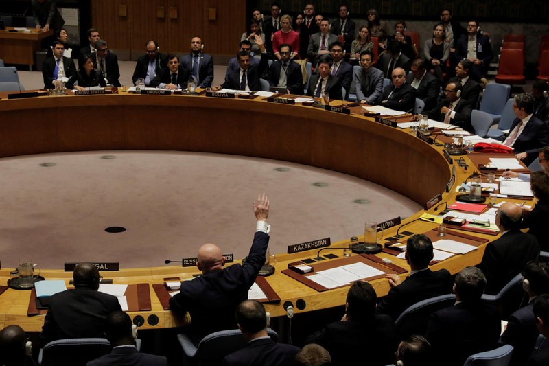Nga lần thứ 13 bỏ phiếu phủ quyết về Syria. Ảnh: Reuters.