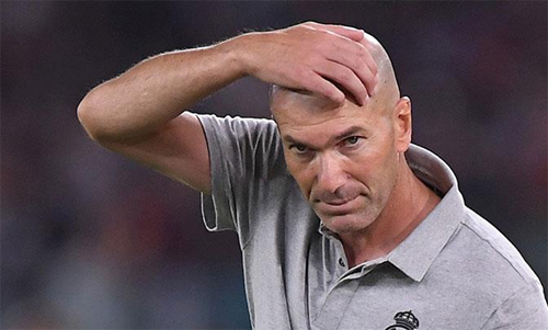 Zidane không còn phép màu. Ảnh: Reuters