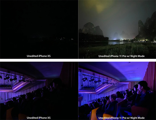 iPhone 11 Pro so sánh chế độ chụp đêm với iPhone XS.