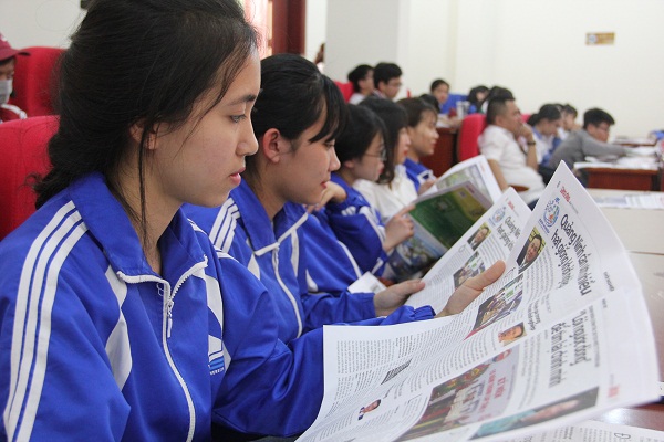 Sinh viên các trường đại học trên địa bàn tỉnh tham gia chương trình Diễn đàn Quảng Ninh khởi nghiệp 2018.