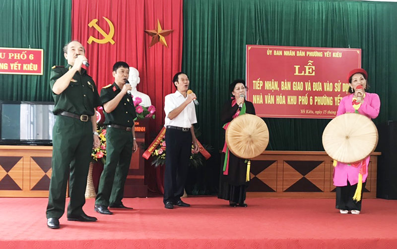 Lực lượng hạt nhân văn nghệ ở cơ sở của phường Yết Kêu, TP Hạ Long chủ yếu là cựu chiến binh và người cao tuổi