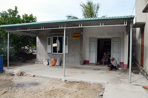 Căn nhà mới của gia đình bà Thi Thị Đỗ (hộ nghèo thôn Đông, xã Vạn Ninh), được hoàn thành đầu tháng 8/2019.