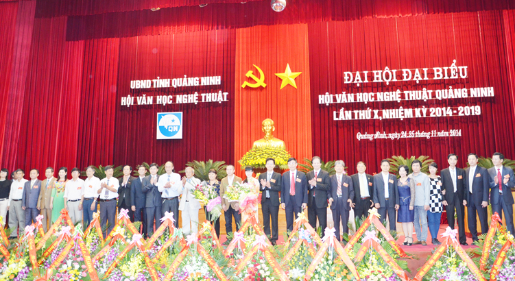 Ban Chấp hành Hội VHNT Quảng Ninh khóa X, nhiệm kỳ 2014-2019.