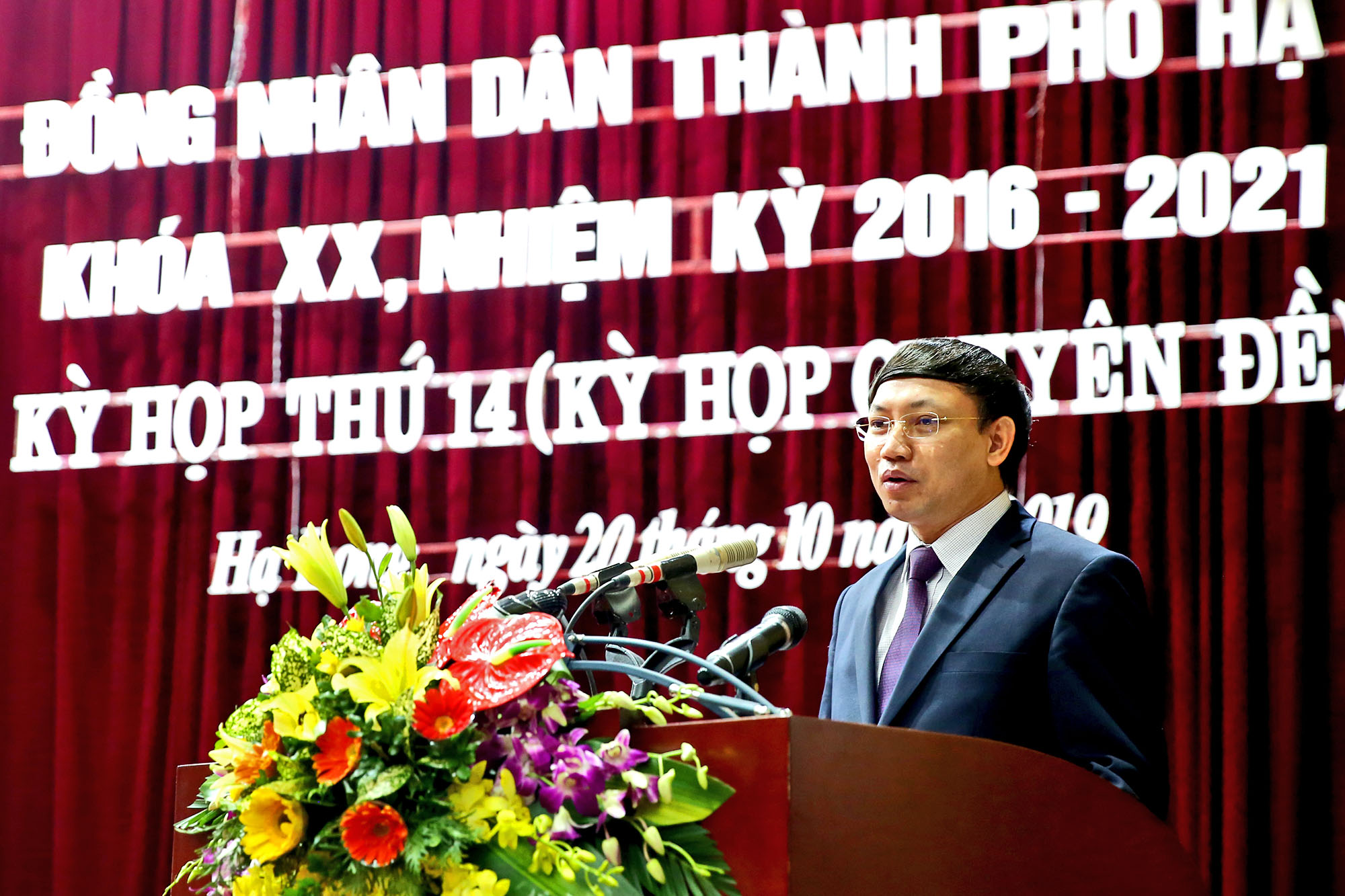 Đồng chí Nguyễn Xuân Ký, Bí thư Tỉnh ủy, Chủ tịch HĐND tỉnh phát biểu chỉ đạo.