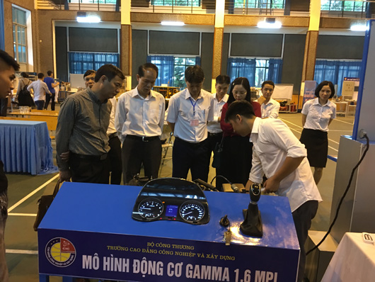 Mô hình động cơ GAMA 1.6 MPI Hội thi thiết bị dạy đào tạo tự làm tỉnh Quảng Ninh lần thứ V năm 2019 