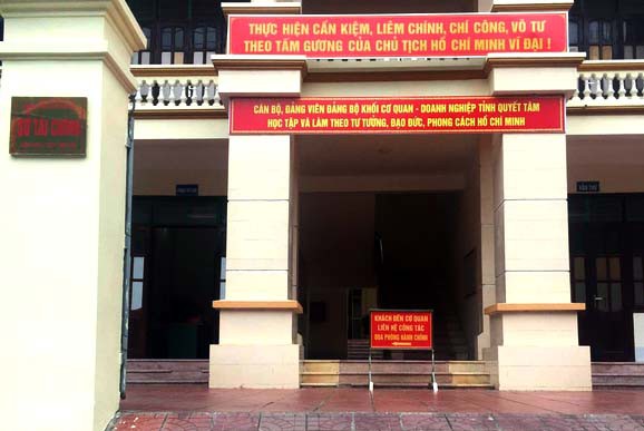 Trụ sở Sở Tài chính tỉnh Hà Giang, nơi bà Nguyễn Thị Nga làm việc. 
