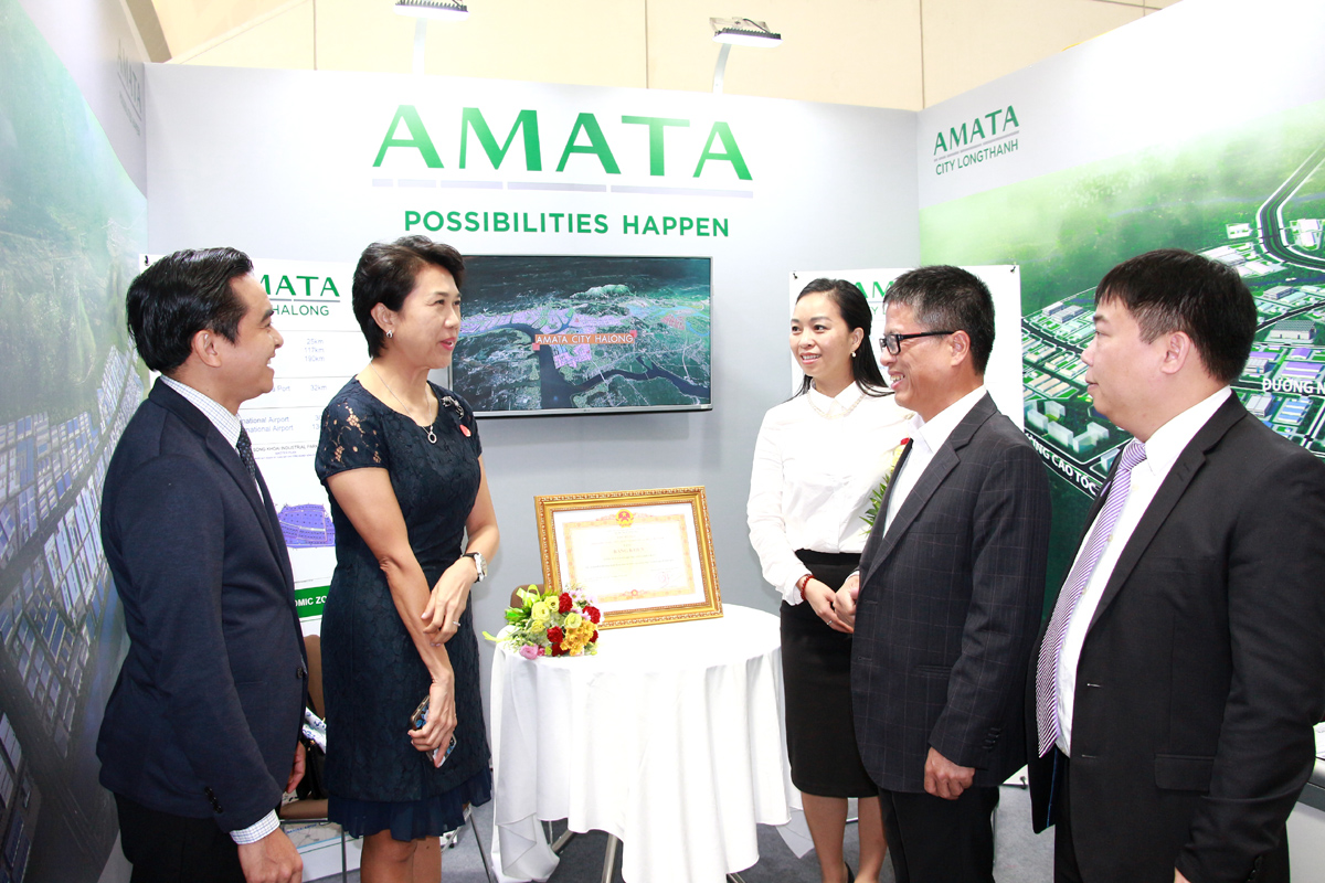 Ban Xúc tiến và Hỗ trợ đầu tư cùng Ban Quản lý KKT tỉnh trao đổi với Tập đoàn Amata.