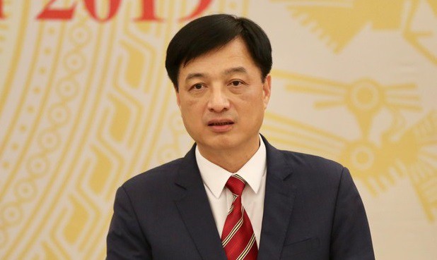 Thứ trưởng Bộ Công an Nguyễn Duy Ngọc phát biểu tại Họp báo Chính phủ thường kỳ tháng 10/2019.