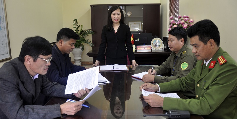 Đảng ủy Công an huyện cùng cấp ủy, chính quyền xã Sơn Dương (Hoành Bồ) thường xuyên phối hợp lãnh đạo, chỉ đạo thực hiện công tác đảm bảo ANTT và quản lý CBCS tại địa phương.