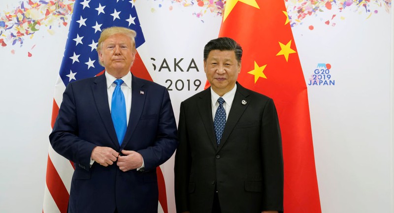 Tổng thống Mỹ Donald Trump và Chủ tịch Trung Quốc Tập Cận Bình. Ảnh; Reuters