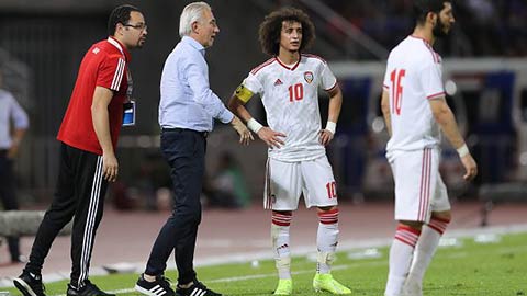 HLV Van Marwijk của UAE đang chịu áp lực rất lớn trước trận gặp Việt Nam.