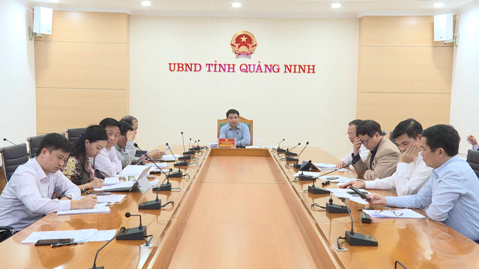 Đồng chí Nguyễn Văn Thắng, Chủ tịch UBND tỉnh phát biểu kết luận