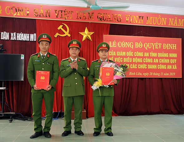 Ngày 20/11, Lãnh đạo Công an huyện Bình Liêu quyết định cho các đồng chí được điều động.