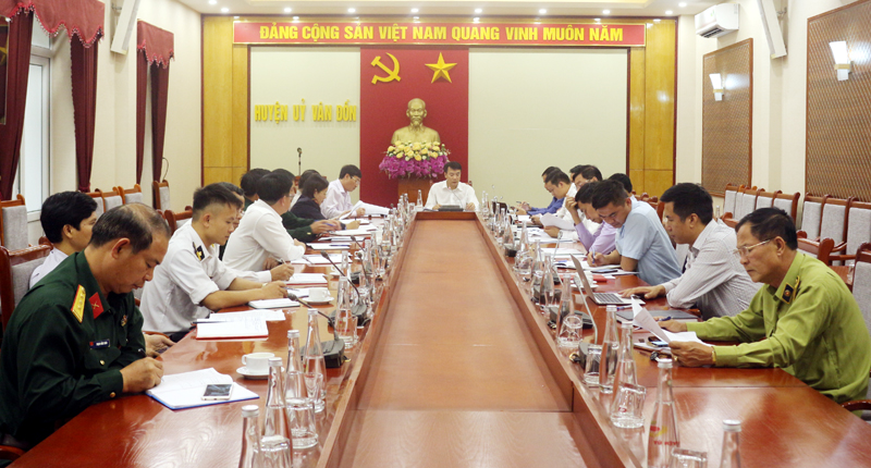 Huyện ủy Vân Đồn triển khai nhiệm vụ công tác nội chính năm 2020. Ảnh: Thanh Tùng(Trung tâm truyền thông và văn hóa huyện Vân Đồn)